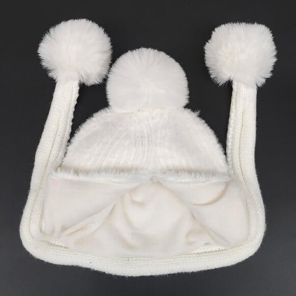 Women Baise Winter Sherpa Beanie Hats Knit Ear Flaps Peruvian Cover Ears main image 5